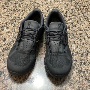 On slip on sneaker, black